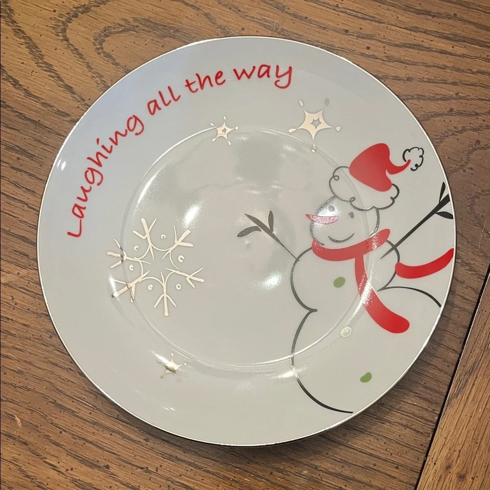 North Pole Trading‎ Co Modern Jingles Round Salad Plates - Set of 4